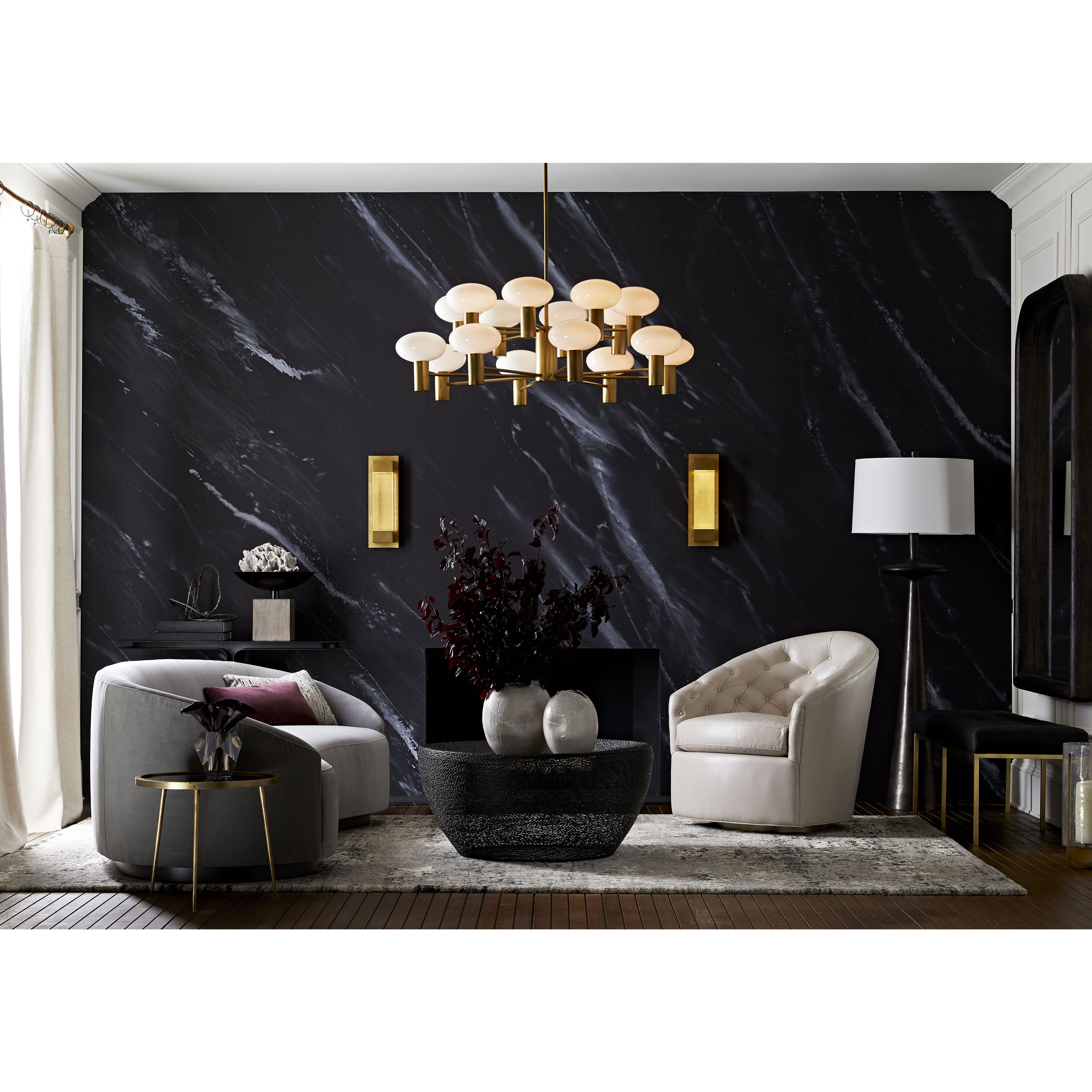 Charlie LED 6 inch Antique Brass Sconce Wall Light, Essential Lighting